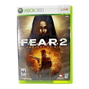 F.E.A.R. 2 Project Origin Xbox 360 WB Games 2009 Complete with Manual Tested